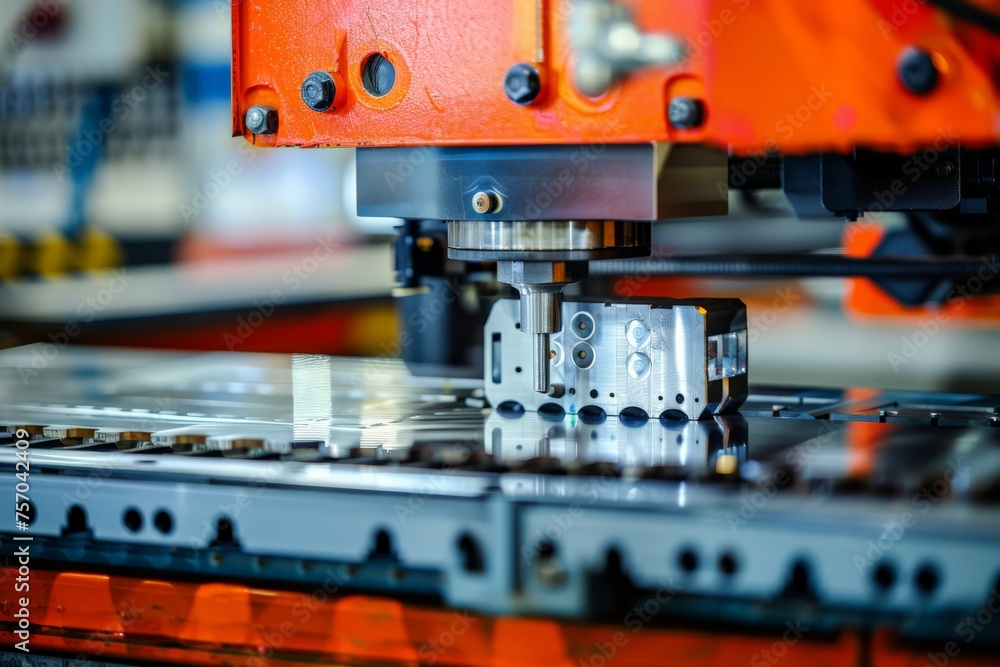 Punching machinery in a sheet metal fabrication facility