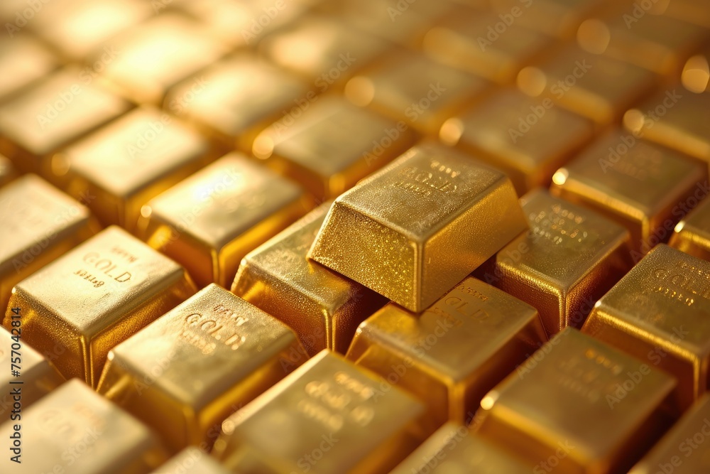 A close up of gold coins with the word gold on them A close up of gold coins with the word gold on them