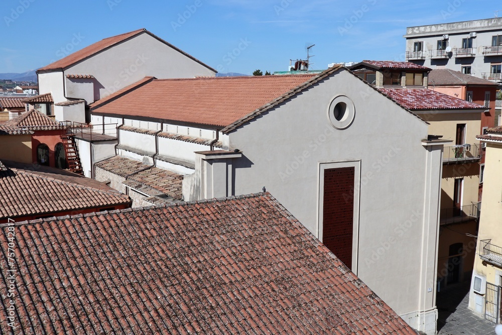 Benevento - Scorcio dell'ex Convento di San Vittorino dalla terrazza dell'Hortus Conclusus