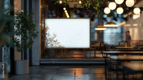 white billboard 3d graphic mockup , in the style of wood sculptor, contemporary glass, interior scenes, blurred, light brown, sony alpha a7 iii, traditional chinese