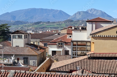 Benevento - Scorcio sui tetti del centro storico dalla terrazza superiore dell'Hortus Conclusus photo