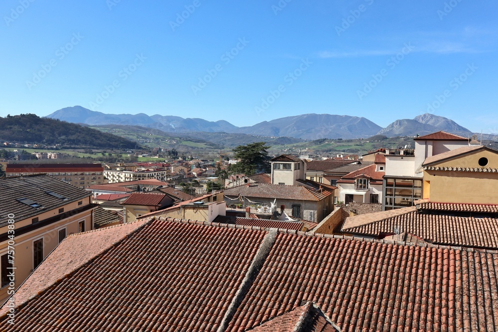 Benevento - Monti della Dormiente del Sannio dalla terrazza dell'Hortus Conclusus