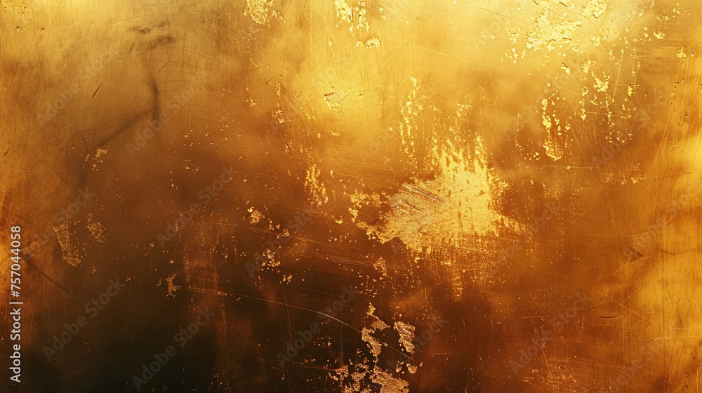 Golden metallic texture for abstract background.