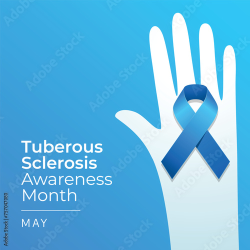 vector graphic of Tuberous Sclerosis Awareness Month ideal for Tuberous Sclerosis Awareness Month celebration.