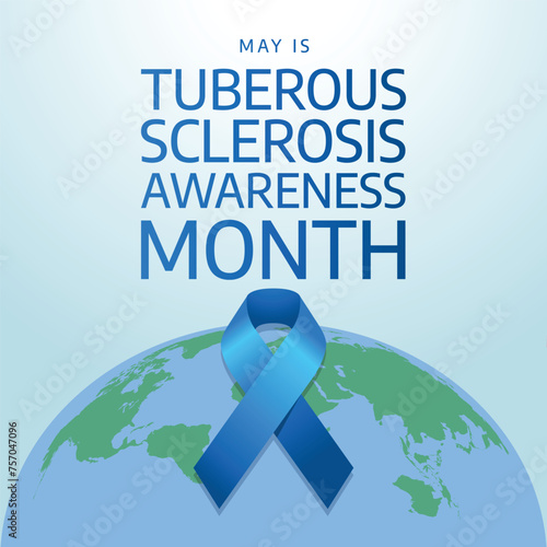 vector graphic of Tuberous Sclerosis Awareness Month ideal for Tuberous Sclerosis Awareness Month celebration.