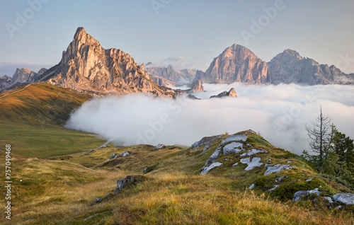 Obraz na plátně Monte Nuvolau, Tofana di Rozes, Passo di Giau, Venetien, Italien