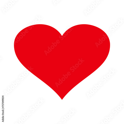 Free Download Red heart flat icon. Valentines day, symbol of love. Decorative design element - GFXLoad