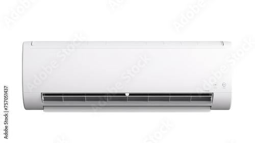 Sleek Design of Air Conditioner on isolated white background photo