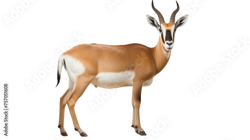 Elegant Antelope Portrait on isolated background
