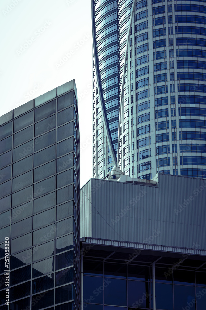 Fototapeta premium Abstract architecture background. Minimalist of urban building