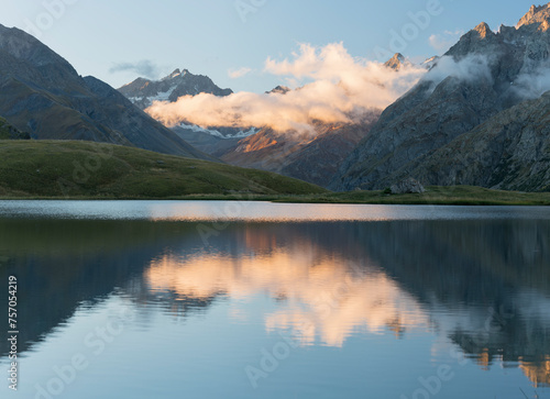 Lac du Pontet, Montagne des Agneaux, La Meije, Rhones Alpes, Hautes-Alpes, Frankreich