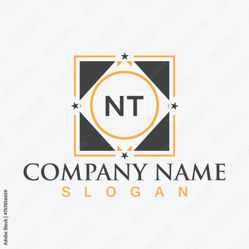 Creative NT square logo design for your business Creative NT square logo design for your business