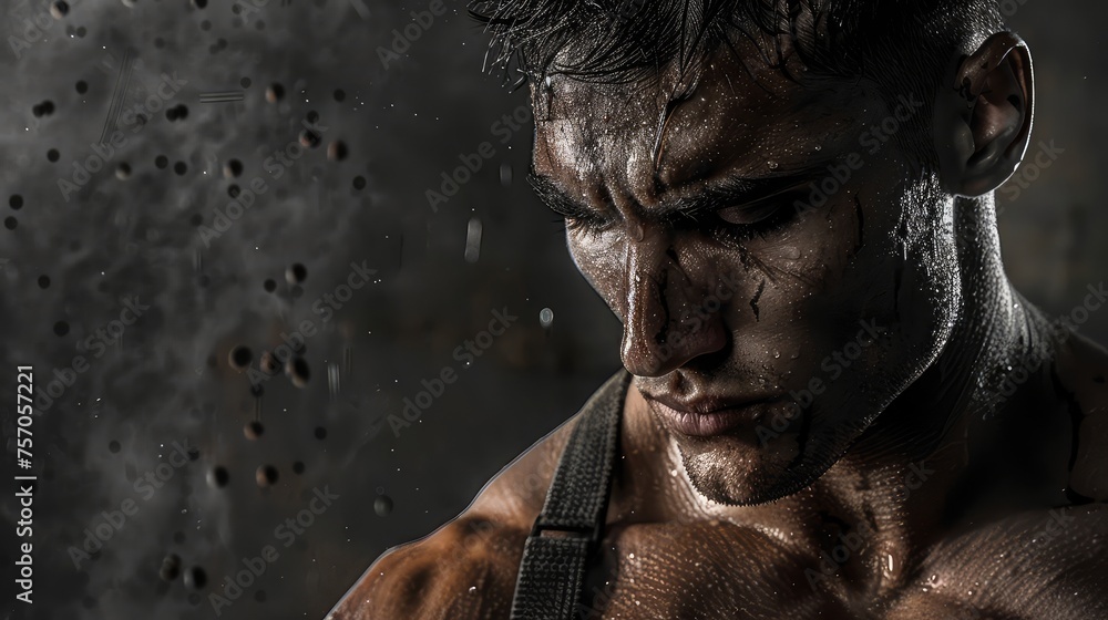 Masculine Strength, Images portraying men embodying strength and resilience in different contexts Masculine Strength, Images portraying men embodying strength and resilience in different contexts