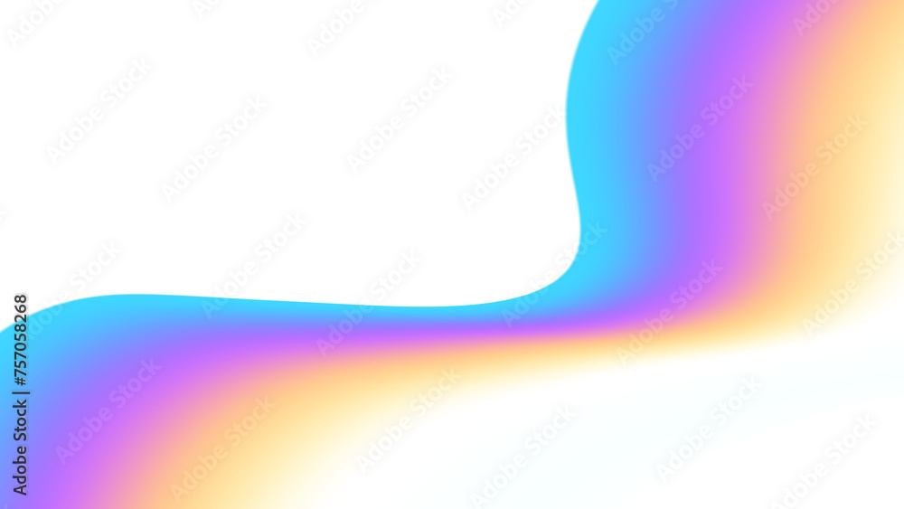Blurred transparent gradient background. Elegant rainbow colours wavy ...
