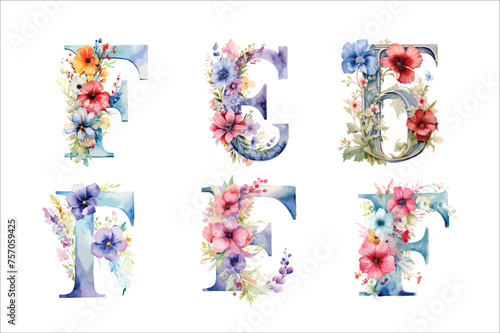 
A Watercolor Alphabet,  A Botanical Alphabet in Watercolor, Hand-painted Floral Letters, a Whimsical Watercolor Alphabet, and Elegant Floral Letters in Watercolor.
