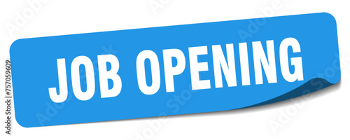 job opening sticker. job opening label