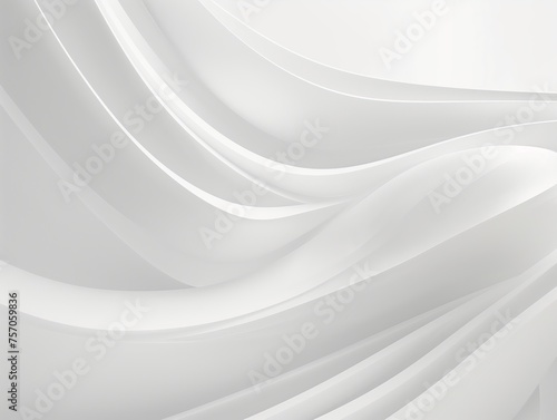 Elegant white curved lines forming a wave pattern, ideal for modern background use.