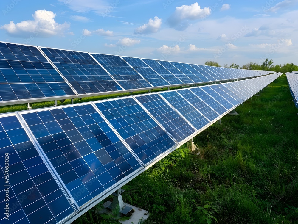 Photovoltaic Power Plant Clean Energy Production through Solar Panel Innovation and Maintenance