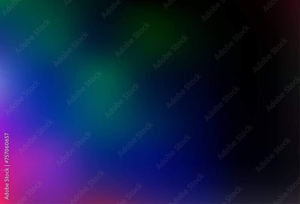 Dark Multicolor, Rainbow vector blurred shine abstract pattern.