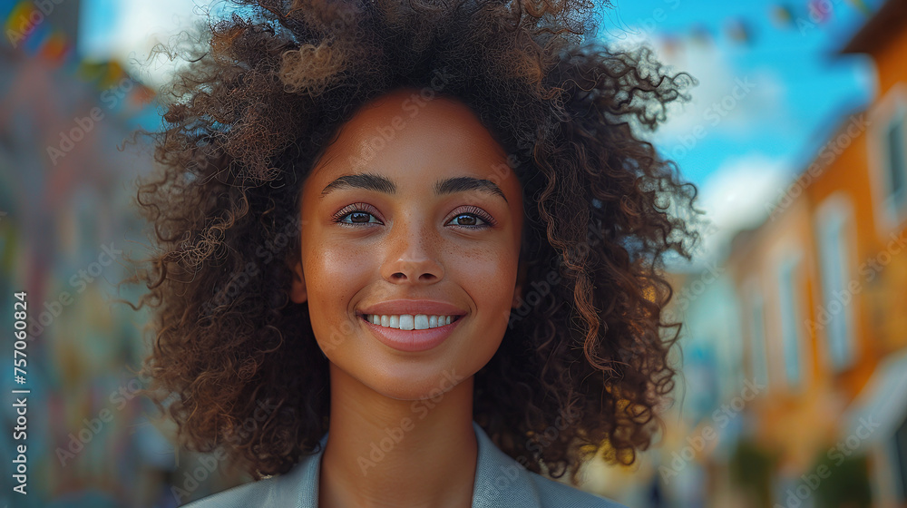 Portrait of a business woman against the background of skyscrapers. Business woman going to a business meeting Portrait of a business woman against the background of skyscrapers. Business woman going to a business meeting