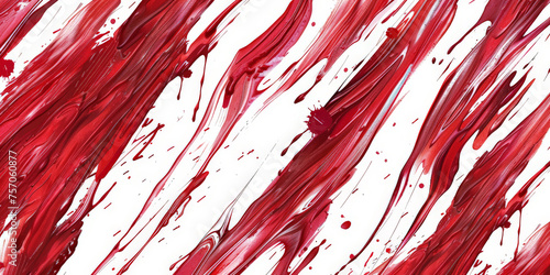 Abstract red brush strokes on a white background, red splashes of paint, ink drawing red watercolor, hand drawn brushstrokes