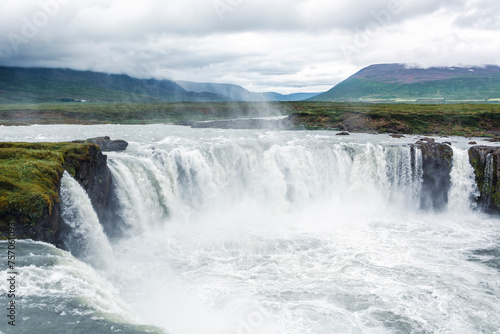 The Godafoss waterfall  Iceland  Europe