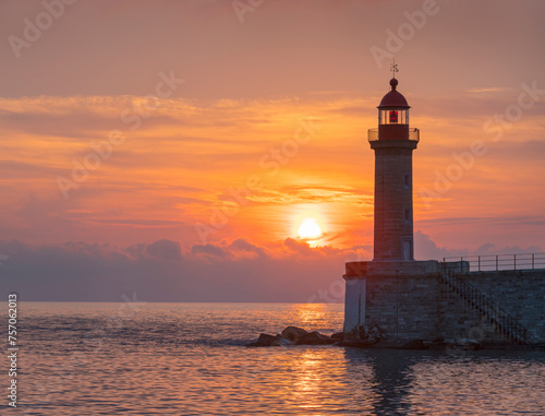 Leuchtturm am Hafen von Bastia  Haute Corse  Korsika  Frankreich