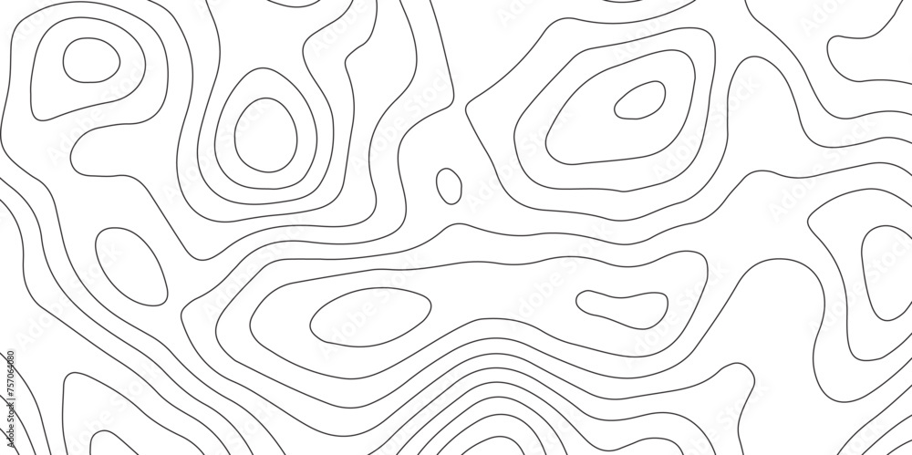 Fototapeta premium Abstract design with seamless pattern with lines topographic map. geographic mountain relief. retro topographic map. geographic contour map paper texture. terrain path isolated on a background.