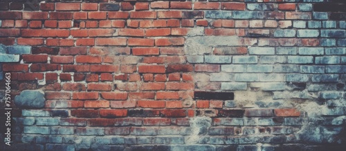 A detailed closeup of a brick wall showcasing the intricate pattern and craftsmanship of the brickwork  highlighting the rectangular shapes of each individual brick
