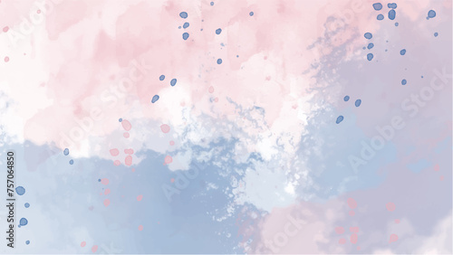 Abstract pink watercolor background.Hand painted watercolor. vector