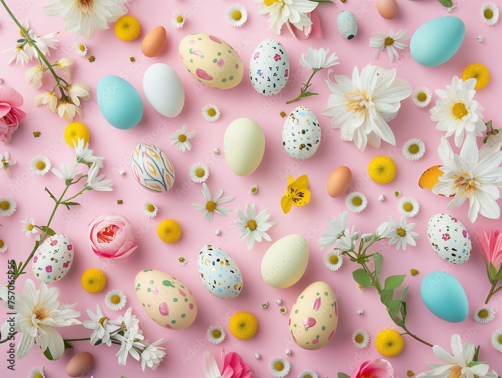 Easter-themed image suitable for promotional materials and events. Generative AI Easter-themed image suitable for promotional materials and events. Generative AI