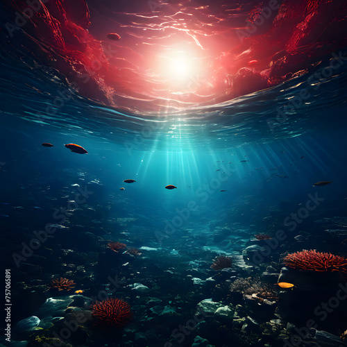 image of underwater view of the world