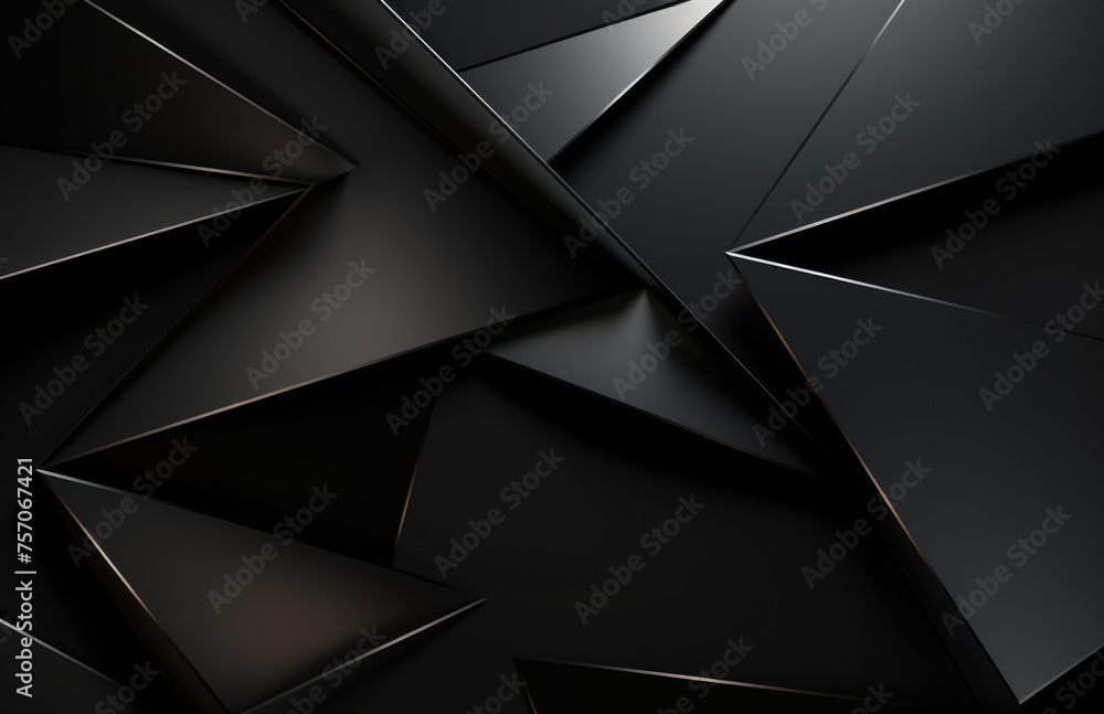 Black abstract polygonal background wall Black abstract polygonal background wall