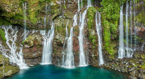 Wasserfall Cascade de la Grande Ravine, Langevin, Reunion, Frankreich photo