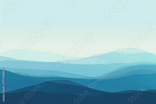 Simple flat blue gradients background Generative Ai  © LayerAce.com