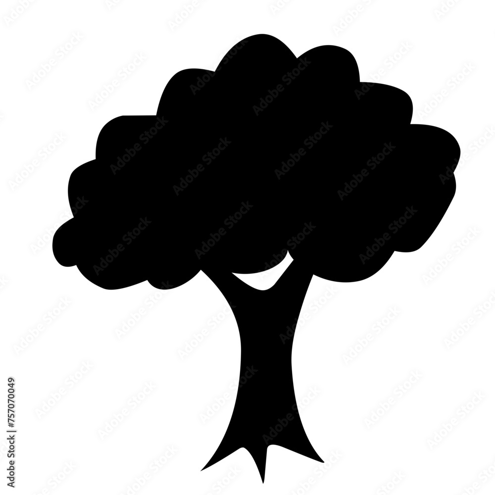 tree silhouette icon tree silhouette icon