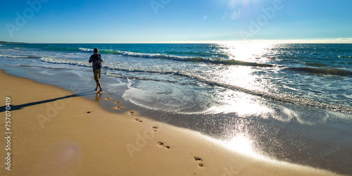 Beach of la Barrosa  Playa de la Barrosa  Chiclana de la Frontera  C  diz  Andaluc  a  Spain  Europe