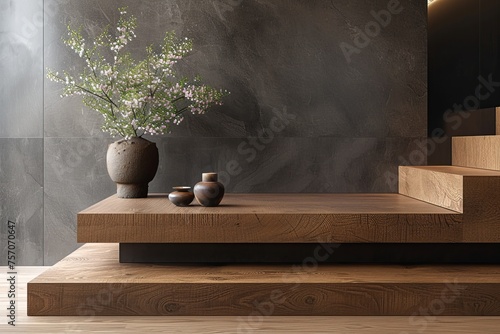 A sleek podium with minimalist aesthetics