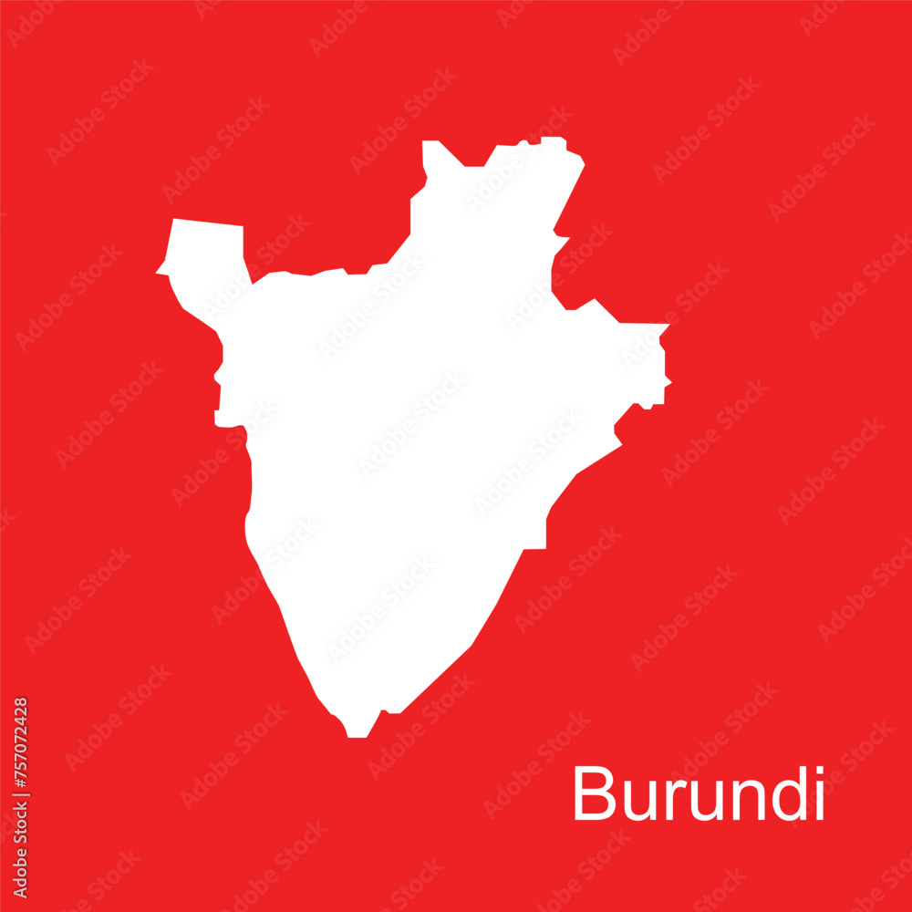 burundi map icon vector burundi map icon vector
