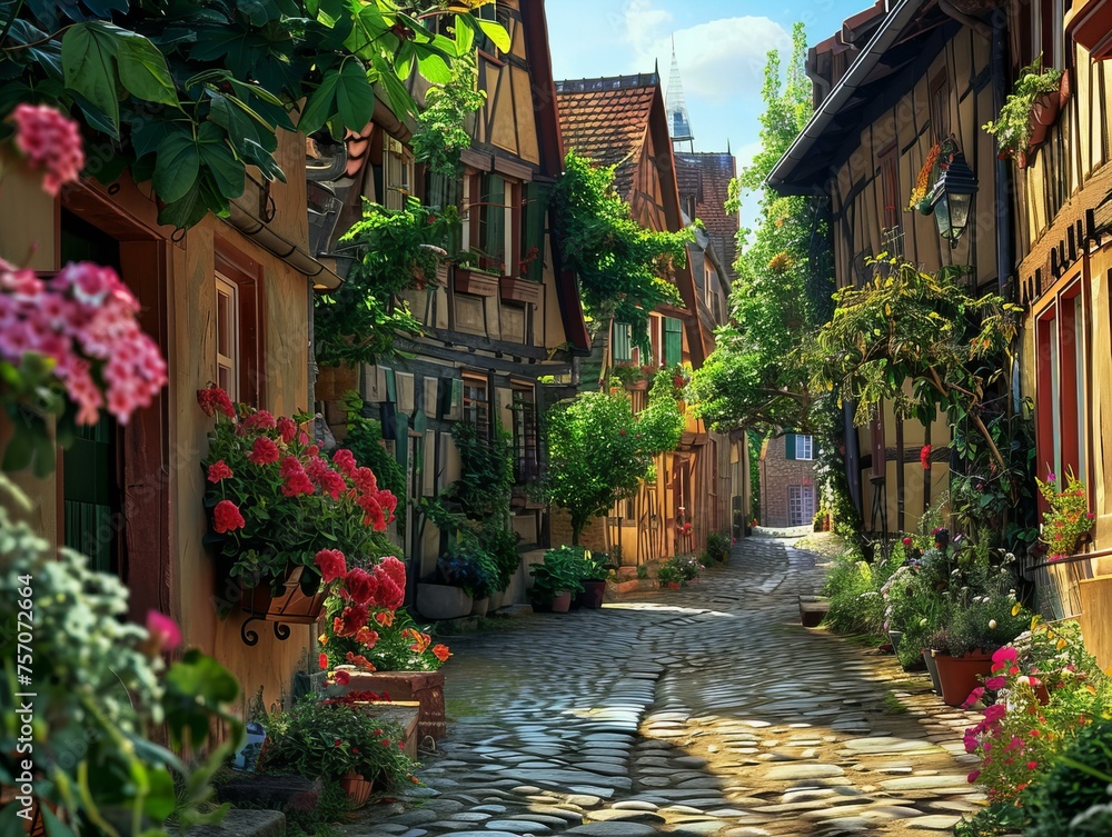 street in the old town street in the old town