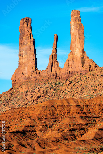 Three Sisters in Oljato-Monument Valley, United States