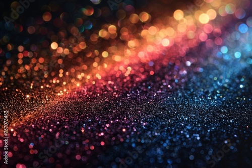 Happy Pride month! Abstract rainbow bokeh glitter lights background. for queers.  Rainbow flag. Lesbian, gay, bisexual and transgender proud of sexual orientation or gender identity.  © annne