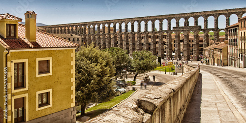 Roman Aqueduct of Segovia, World Monument Fund, Segovia, World Heritage Site UNESCO, Castilla y León, Spain, Europe photo