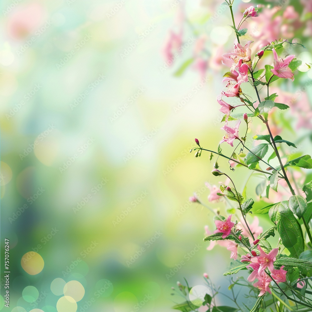 Soft spring background with empty copy space Generative Ai Soft spring background with empty copy space Generative Ai