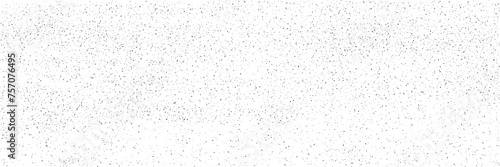 Grunge gritty overlay background. Noise texture with grains, tiny speckles and flecks. Distressed splattered paper, vector illustration