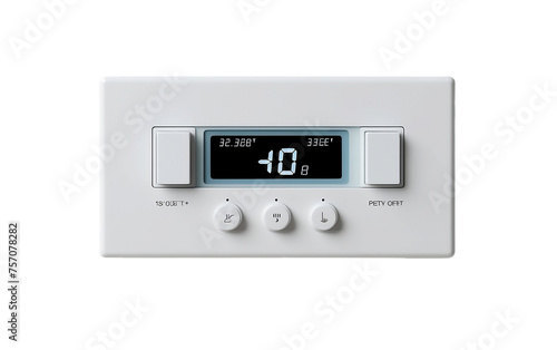 Image of a thermostat, a crucial device for temperature control. Isolated On PNG OR Transparent Background.