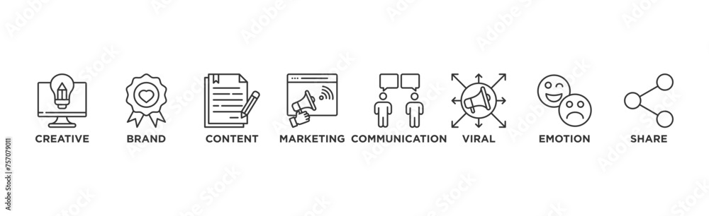 Storytelling banner web icon vector illustration concept with icon of creative, brand, content, marketing, communication, viral, emotion, and share Storytelling banner web icon vector illustration concept with icon of creative, brand, content, marketing, communication, viral, emotion, and share
