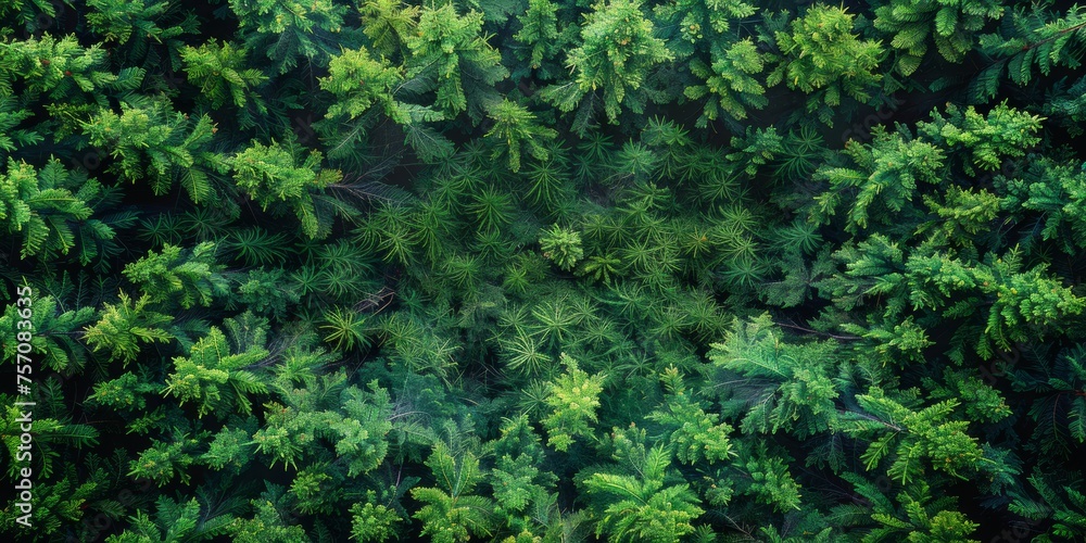 Background of green coniferous tree top view. Nature concept. Background of green coniferous tree top view. Nature concept.