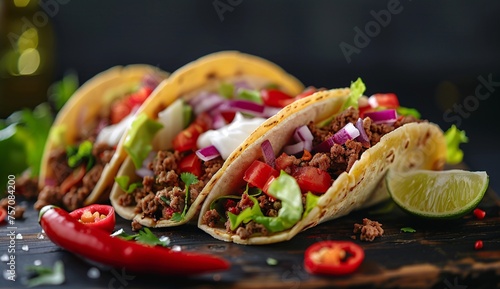 Taco Tuesday A Fiesta of Flavors Generative AI photo