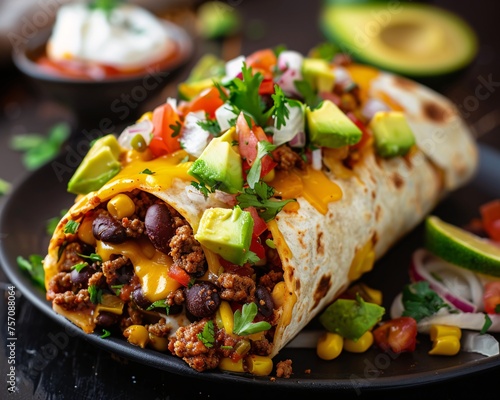 Satisfy Your Cravings with a Delicious Avocado Burrito Generative AI